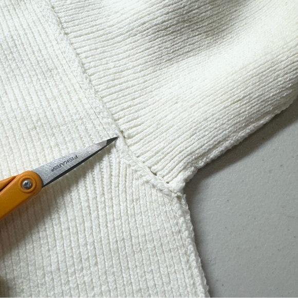 Free People Easy Street Crop Pullover Sweater Oversized Rib Crewneck Moonglow - Picture 9 of 13